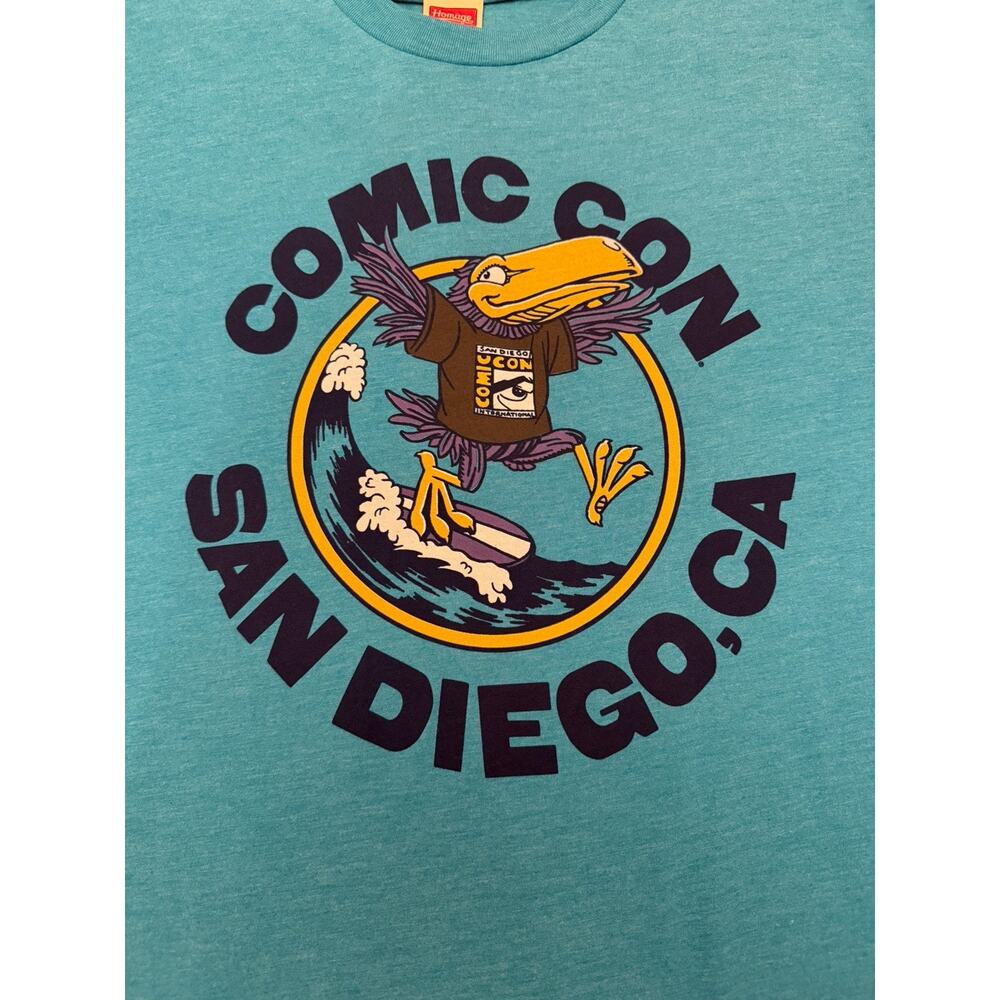 NWT! Size [XXL] San Diego Comic Con SDCC Unisex Blue T-Shirt 2025 Official Merch - Picture 3 of 11
